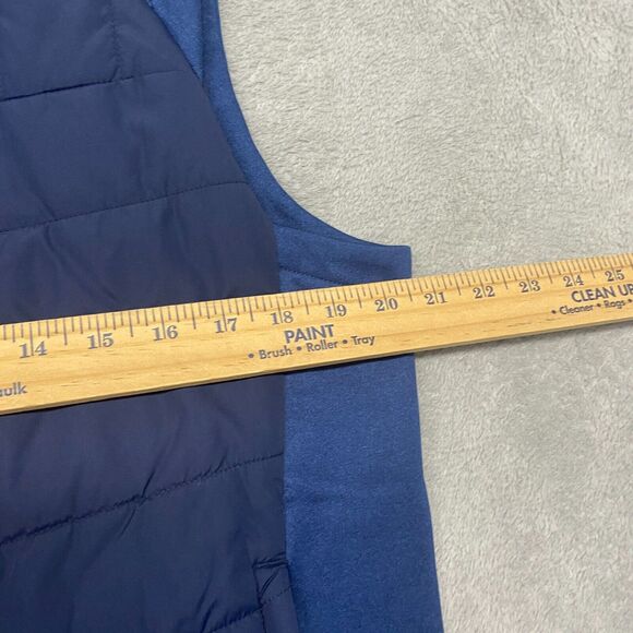 Ben Hogan Jacket Womens Small Blue Vest Mixed Media Full Zip Mock Neck Golf - Picture 4 of 7